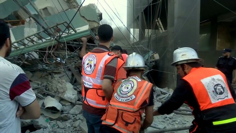 Reportéři bez hranic požadují vyšetření náletu na budovu médií v Gaze